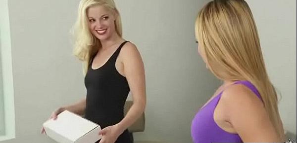  Sex Action Between Teen Naughty Lesbo Girls (Abby Cross & Charlotte Stokely) video-01
